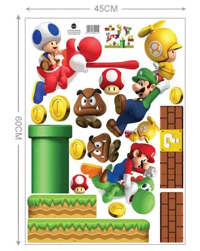 3D Cartoon Vinyl Wall Stickers — Kids Room & Nursery Decoration