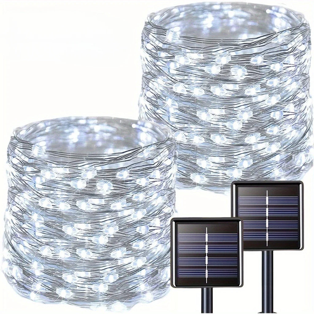 Solar Copper Wire Fairy Lights — 8 Modes, Waterproof, Indoor & Outdoor