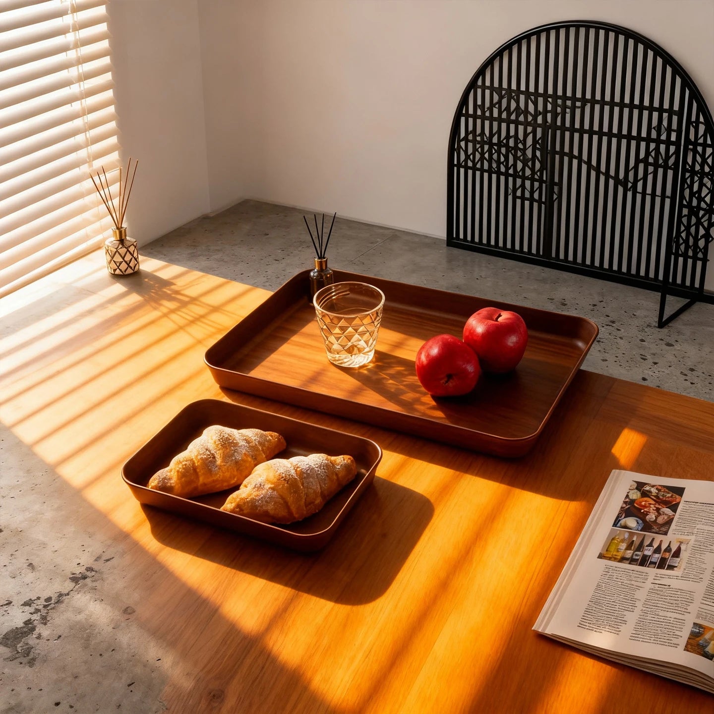 Deep Rectangular Plastic Storage Tray — Multi-Purpose Food & Kitchen Organiser