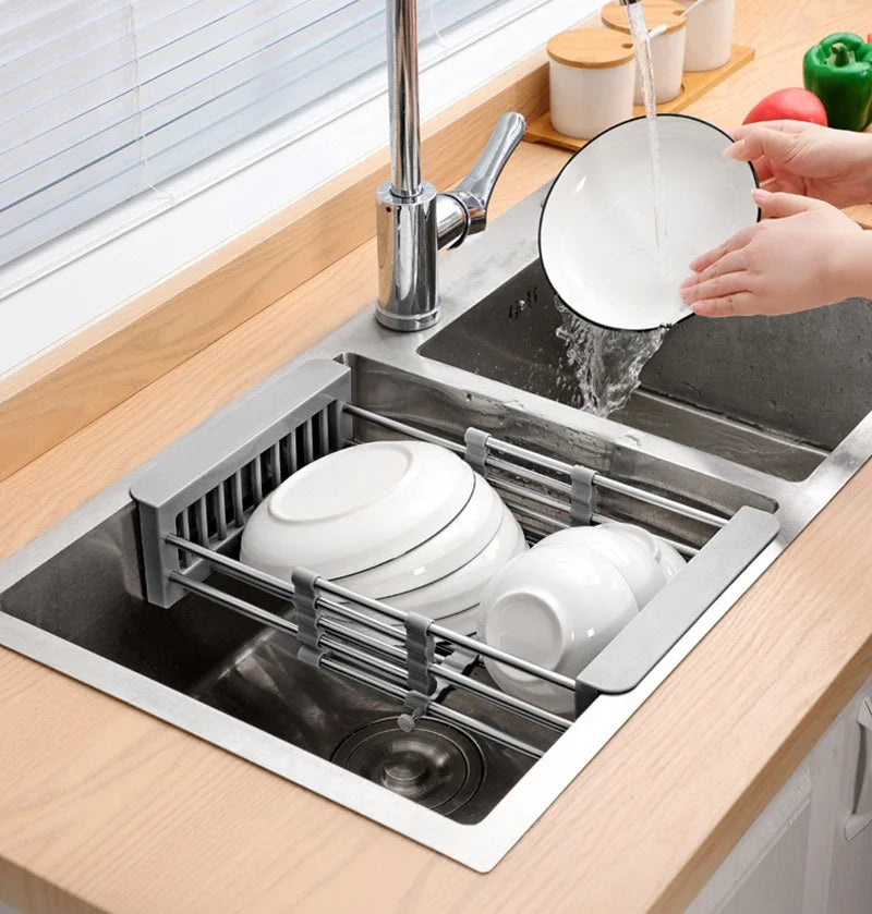 Retractable Stainless Steel Sink Drain Basket