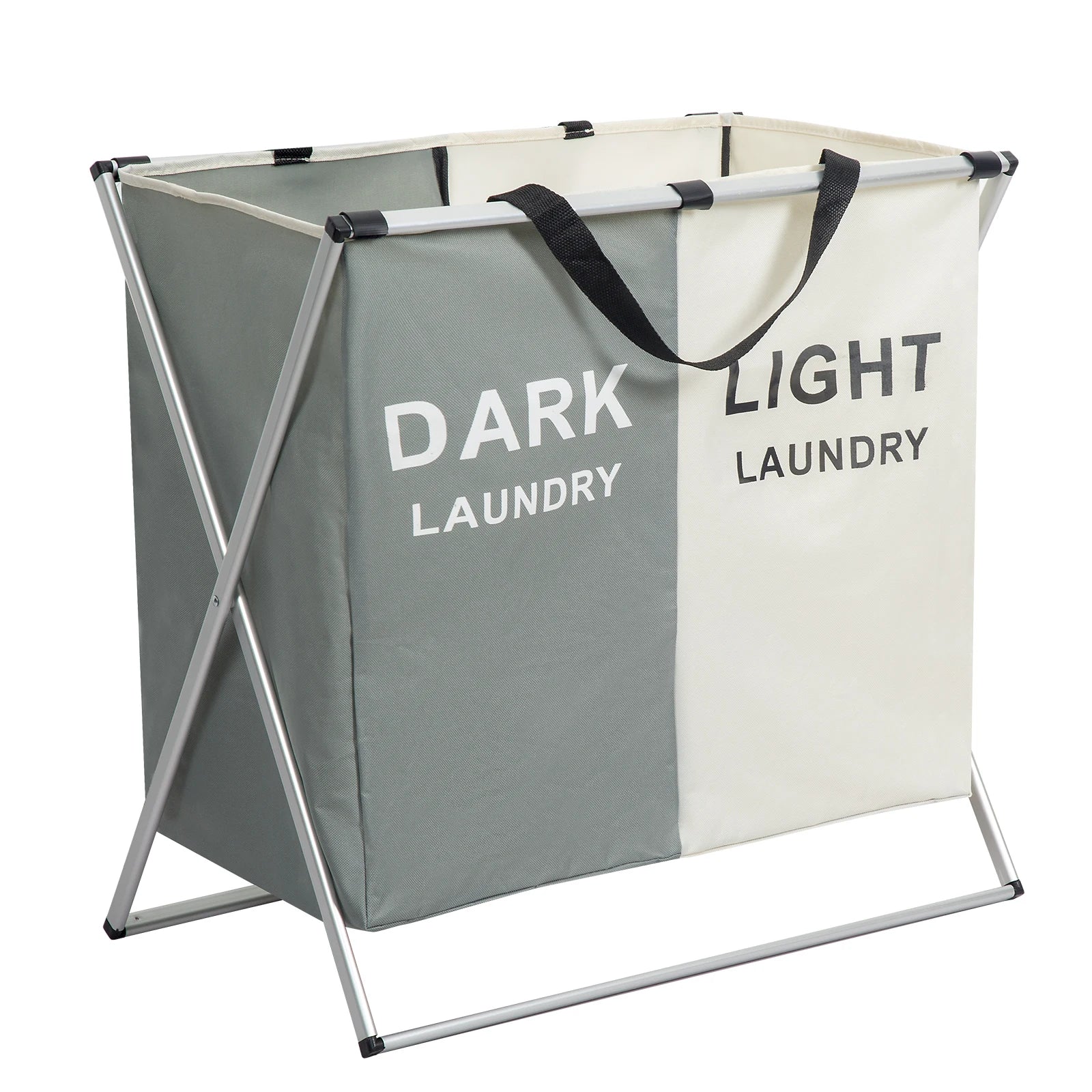 Large 3-Section Foldable Laundry Hamper
