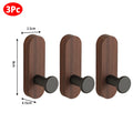 Self-Adhesive Wooden & Aluminium Wall Hook — No-Drill Key & Coat Hanger
