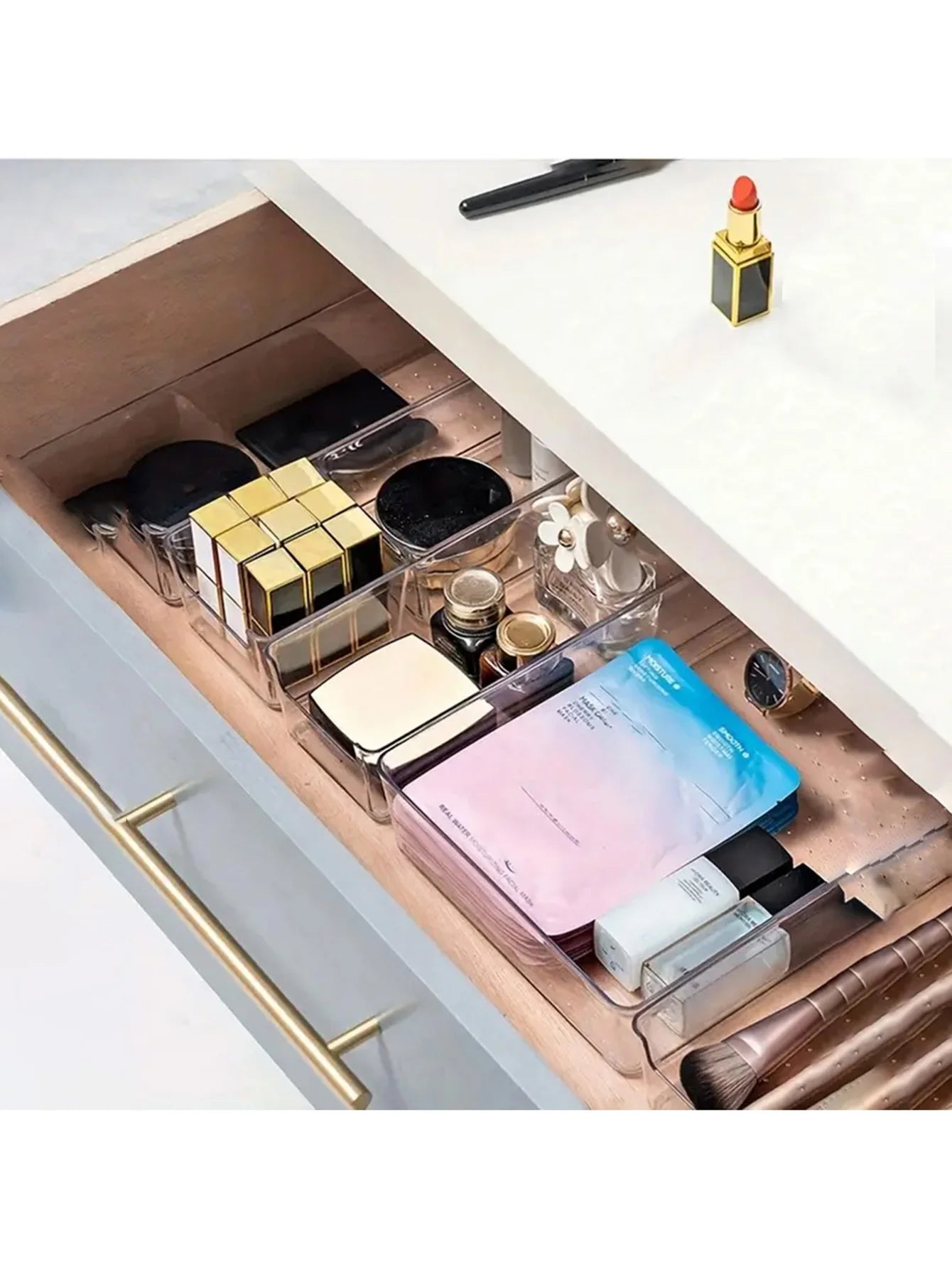 44pcs Transparent Drawer Divider Set