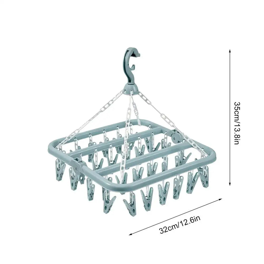 32-Clip Swivel Laundry Hanger