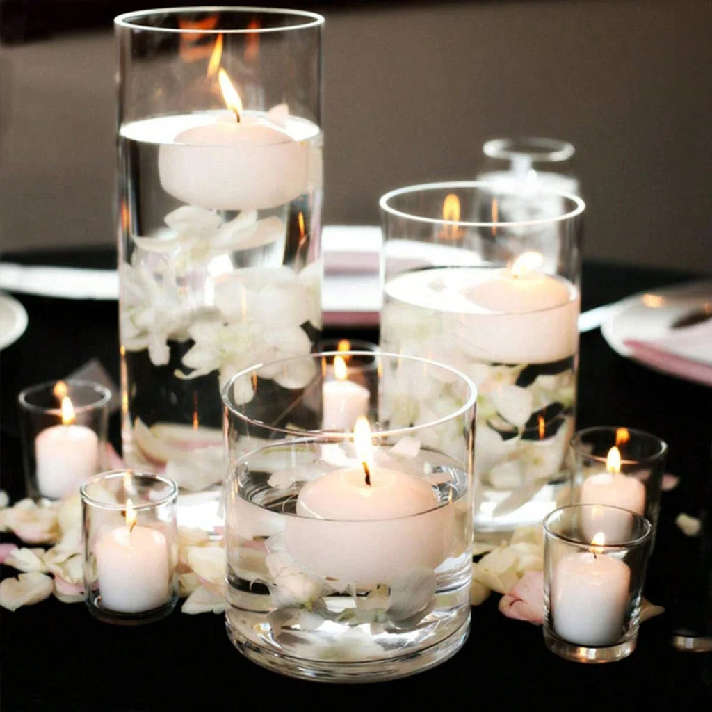 Glass Cylinder Candlestick — Large Capacity Vase & Storage Jar