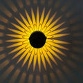 Solar LED Warm Wall Light – IP65 Globe Iron Lamp for Garden, Steps & Courtyard
