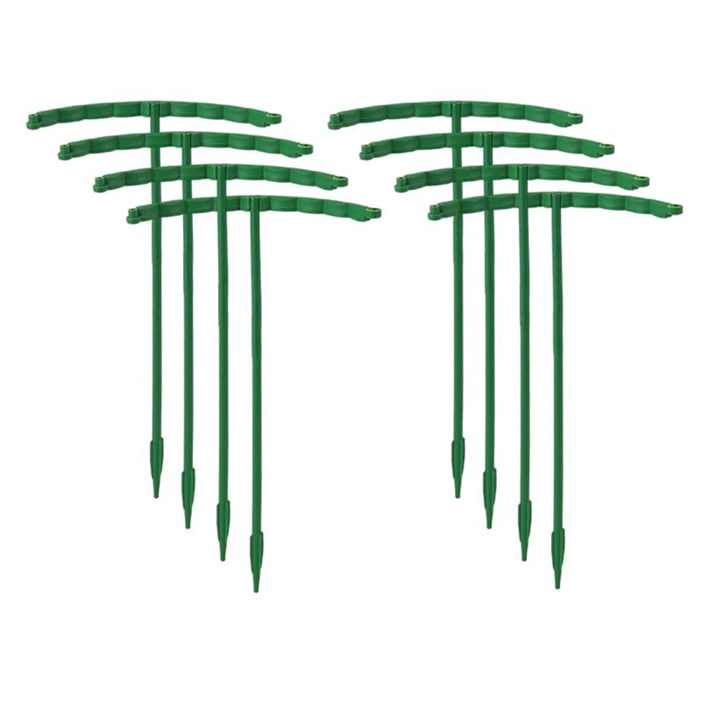 T-Shaped Plastic Plant Support Pile – Flower & Greenhouse Fixing Rod Holder (1/4/8/16 pcs)