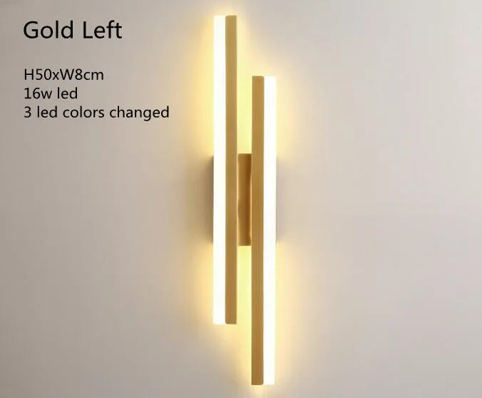 Copper Line Acrylic Wall Sconce — Dimmable, 3 Colour Temperatures