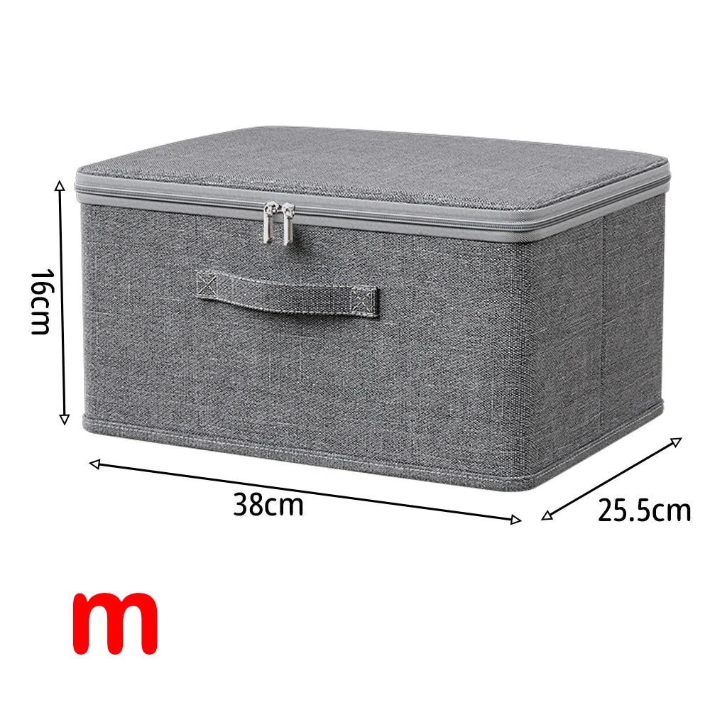 Zipped Storage Box with Cover — Wardrobe Organizer