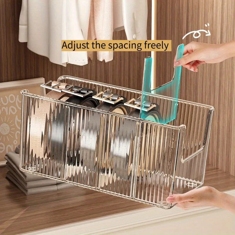 5-Grid Belt & Tie Organizer Box