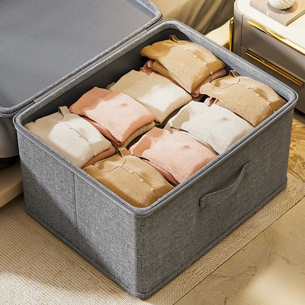 Zipped Storage Box with Cover — Wardrobe Organizer