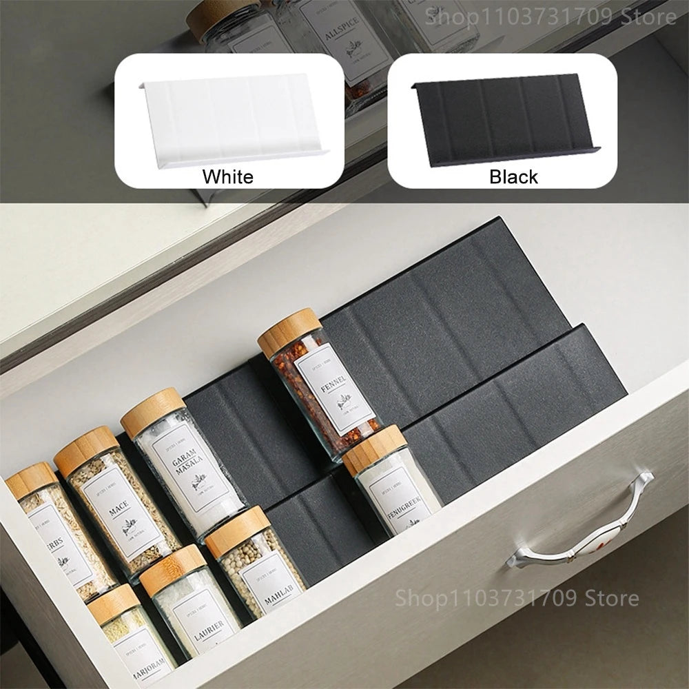 4-Layer Drawer Spice Rack Organizer — Stepped Design, Combinable