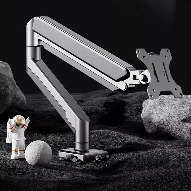Single Monitor Arm — Adjustable Desk Mount for 14–32" Screens