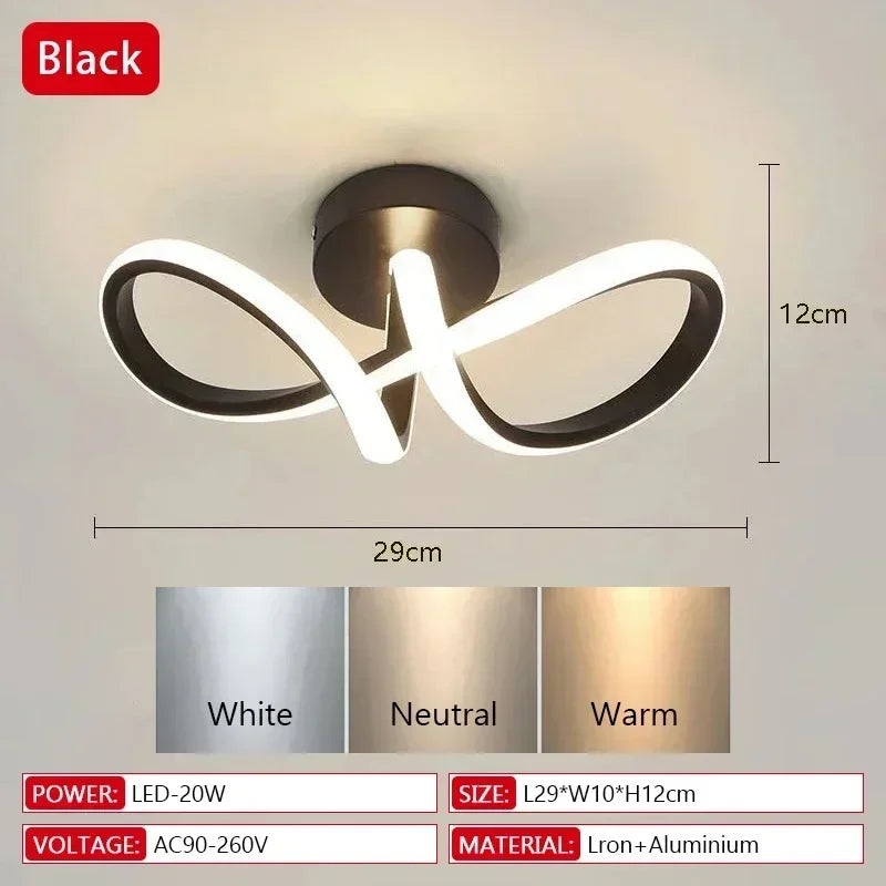 Minimalist LED Aisle Ceiling Light — 3 Colour Temperatures, Surface Mount