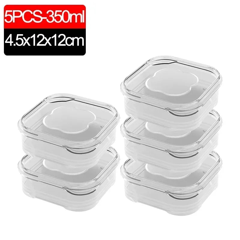 Small Food Fresh-Keeping Boxes — Transparent, Freezer Safe, Set Options