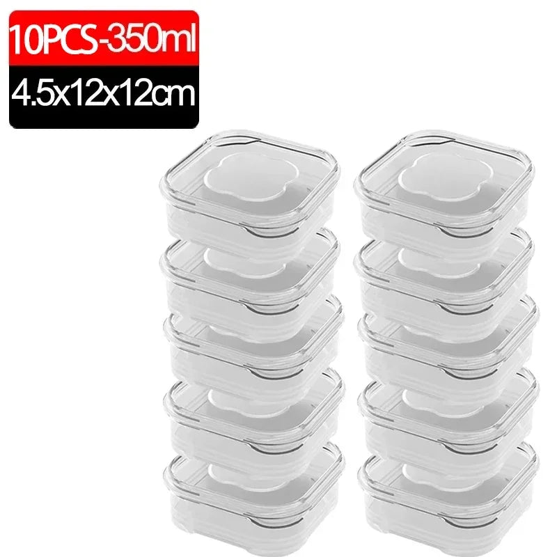 Small Food Fresh-Keeping Boxes — Transparent, Freezer Safe, Set Options