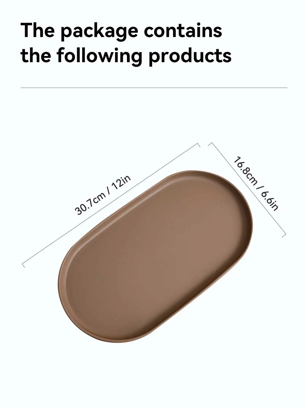 Oval Plastic Storage Tray Reusable Food Serving Tray Dessert Fruit Tray Kitchen Organizer Multi-purpose Jewelry Display Tray