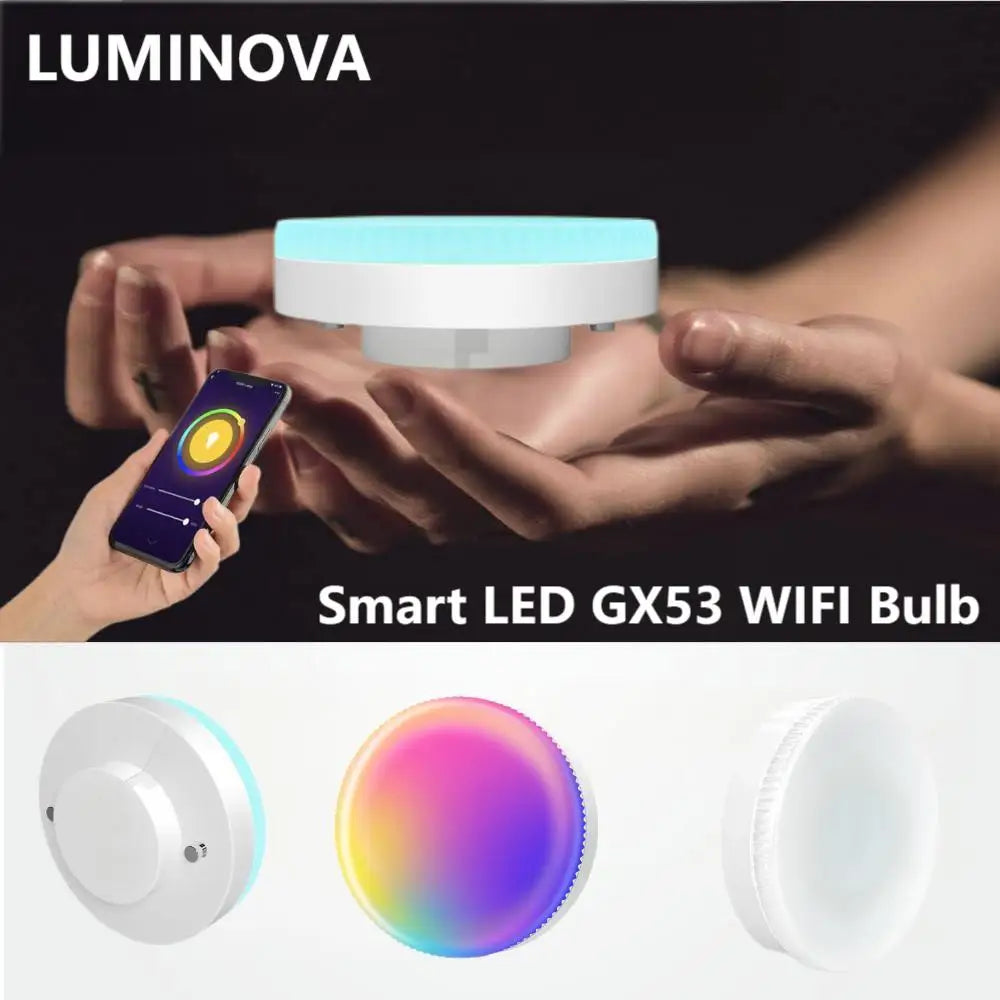 Smart GX53 WiFi Spotlight — Colour Changing, Music Sync, Alexa & Google