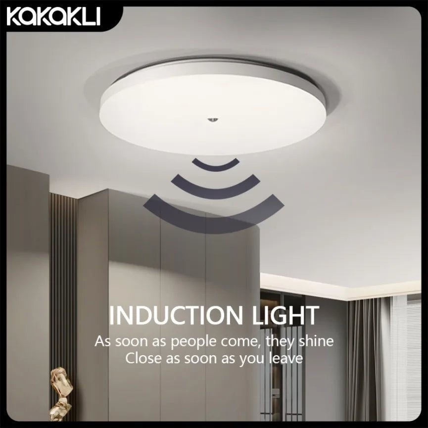 Motion Sensor LED Ceiling Light — Infrared, Auto On/Off, Indoor