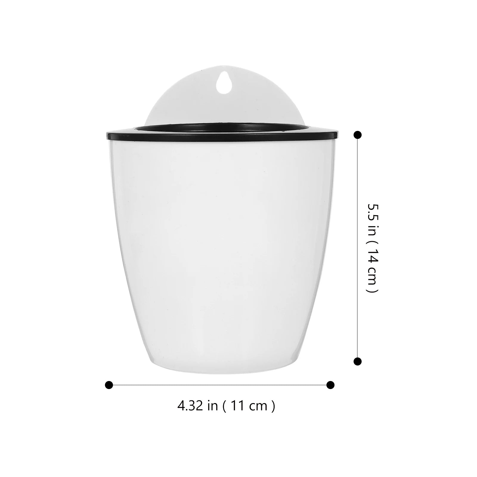 7Pcs Wall Hanging Flower Pot Self Watering Planters Round Plant Container For Garden Plants Succulents Vegetables Indoor Herbs