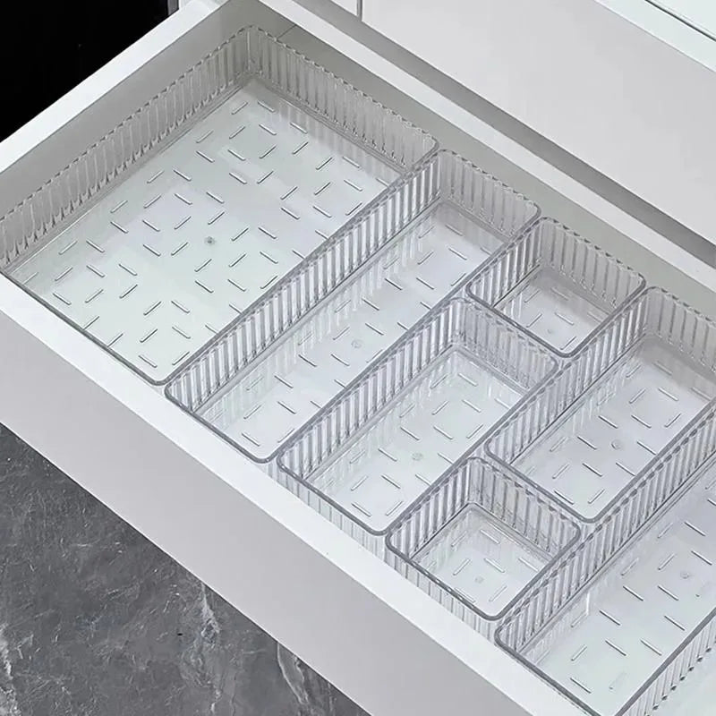 Transparent Modular Drawer Organizer Set