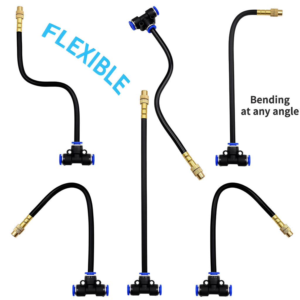 DIY Free-Bending Universal Spray Kit – Flexible Misting & Irrigation System for Greenhouse & Garden