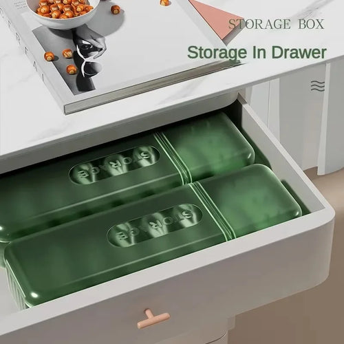 7-Compartment PP Cable Storage Box — 28.5 × 8.5 × 5.8 cm