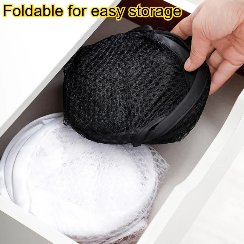 Foldable Mesh Laundry Basket — Ventilated & Portable