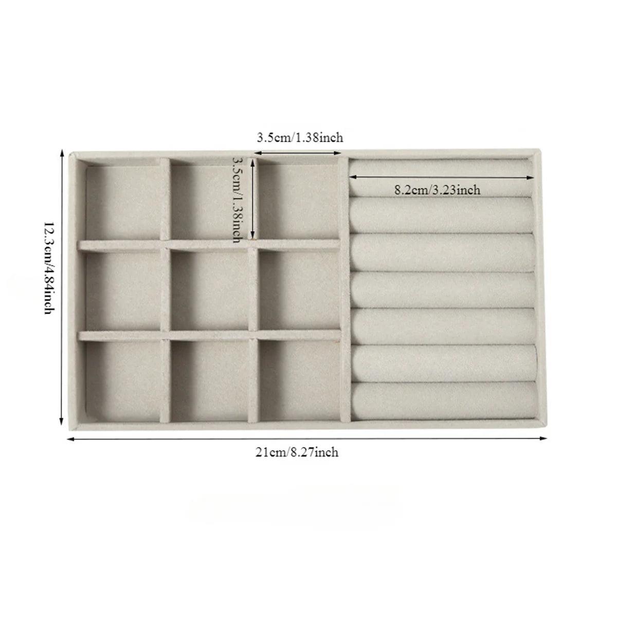 Velvet Jewelry Display Tray