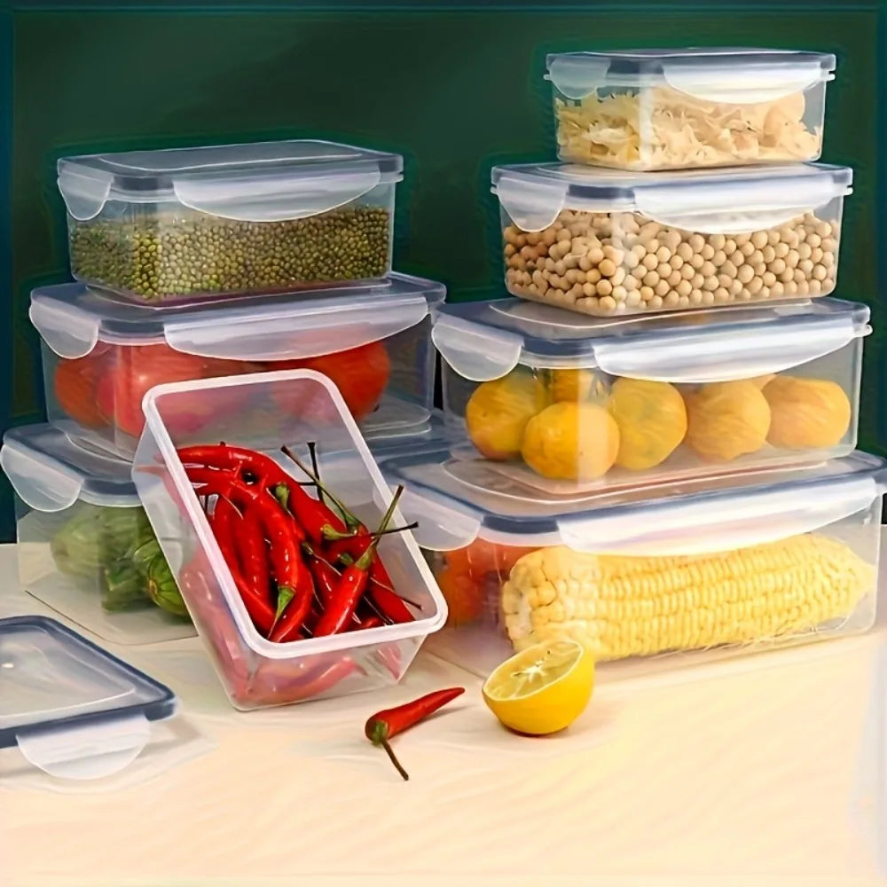 BPA-Free Airtight Food Containers with Locking Lids — Set of 8, Microwave & Freezer Safe