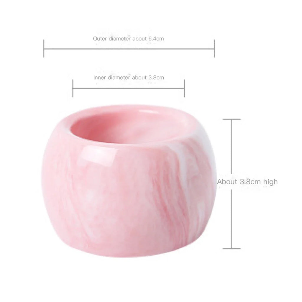 Ceramic Electric Toothbrush Holder — Nordic Marble & Solid, 6.4×3.8cm