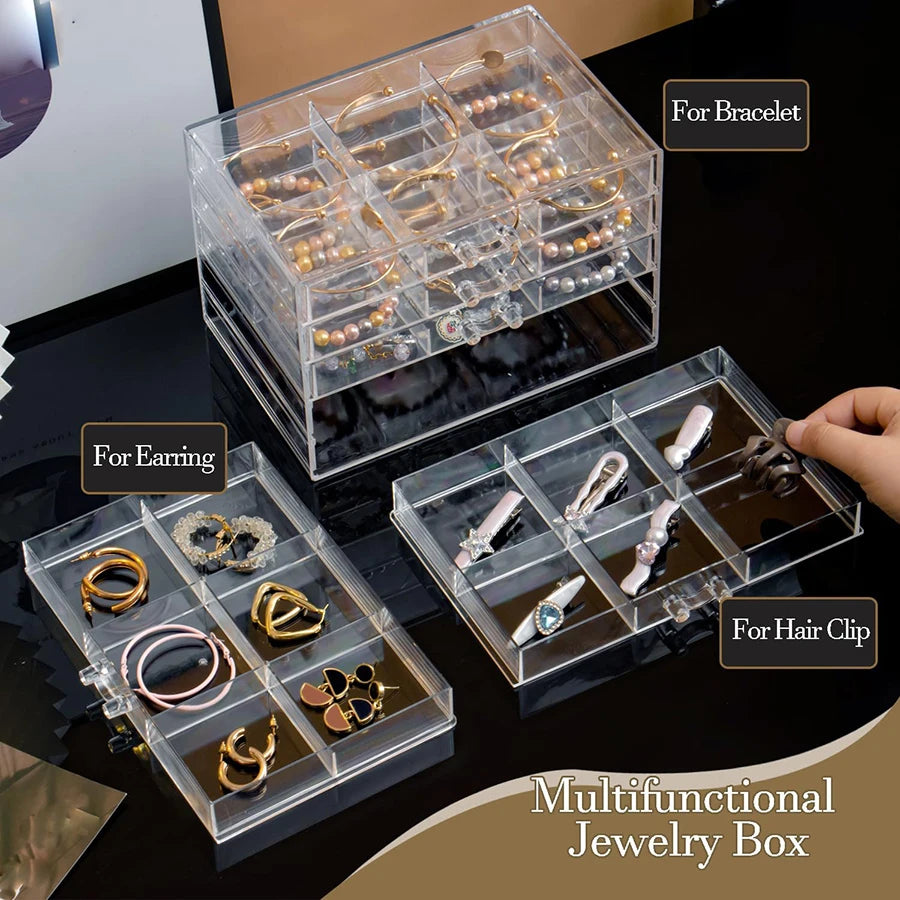 30-Grid Stackable Earring & Bracelet Case
