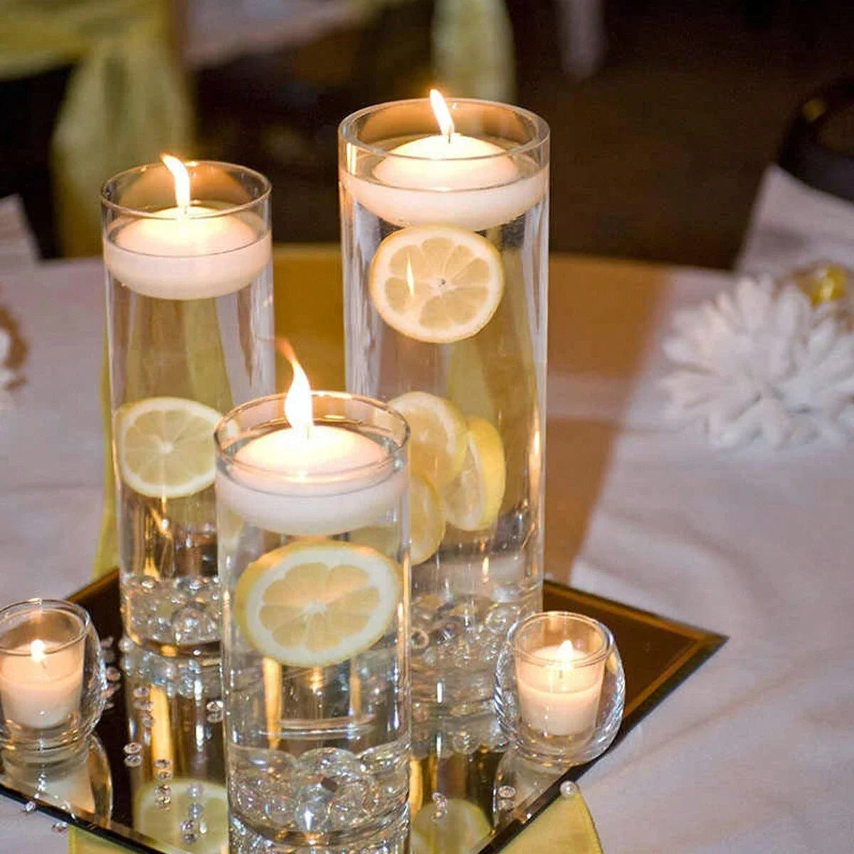Glass Cylinder Candlestick — Large Capacity Vase & Storage Jar