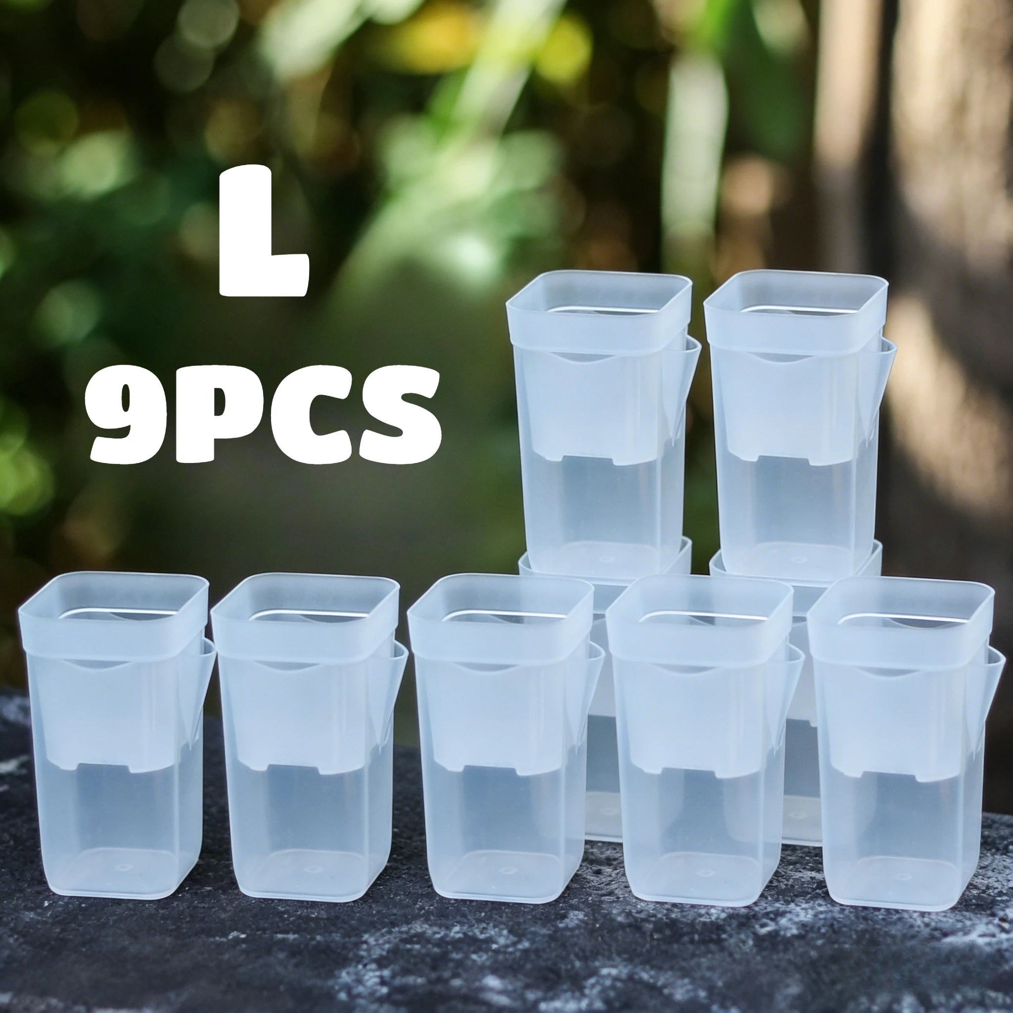 15pcs Self Watering Plant Pots Mini Seedlings Pots Flowerpot Translucent Plastic Planters Plant Propagation Pot with Reservoir