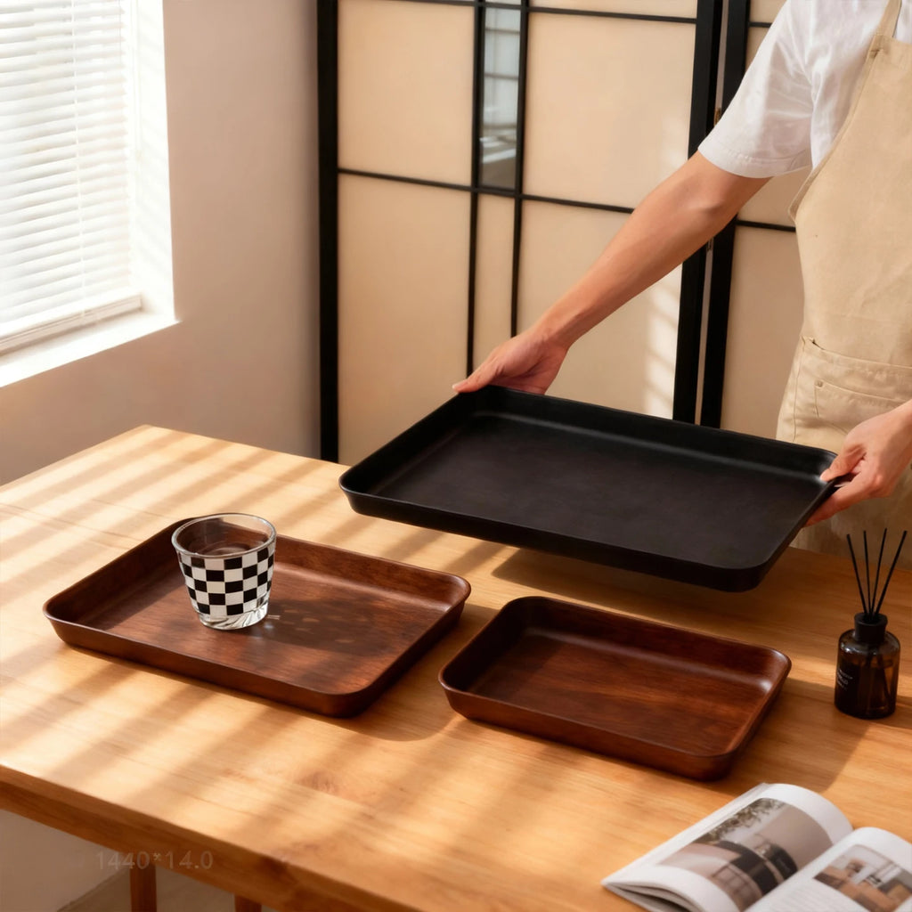 Deep Rectangular Plastic Storage Tray — Multi-Purpose Food & Kitchen Organiser