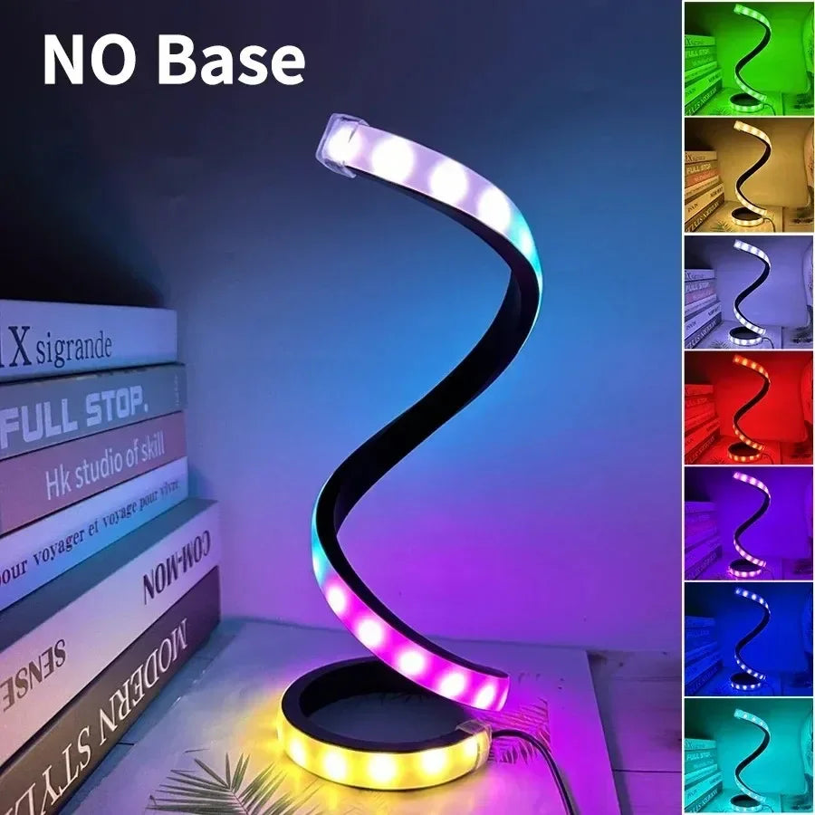 Spiral LED Night Light — 3 Colour Temperatures, Touch Dimming