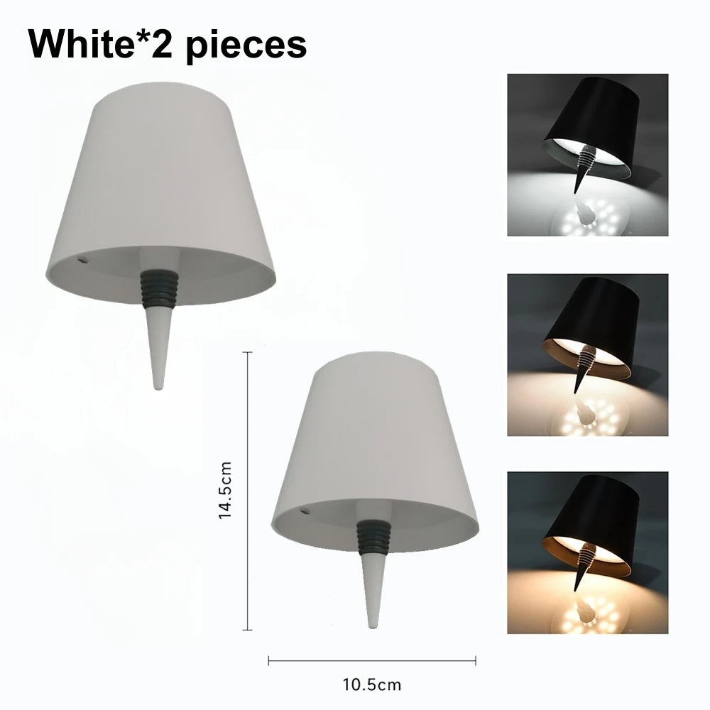Wireless LED Wine Bottle Table Lamp — Touch Dimming, 3 Colour Temperatures
