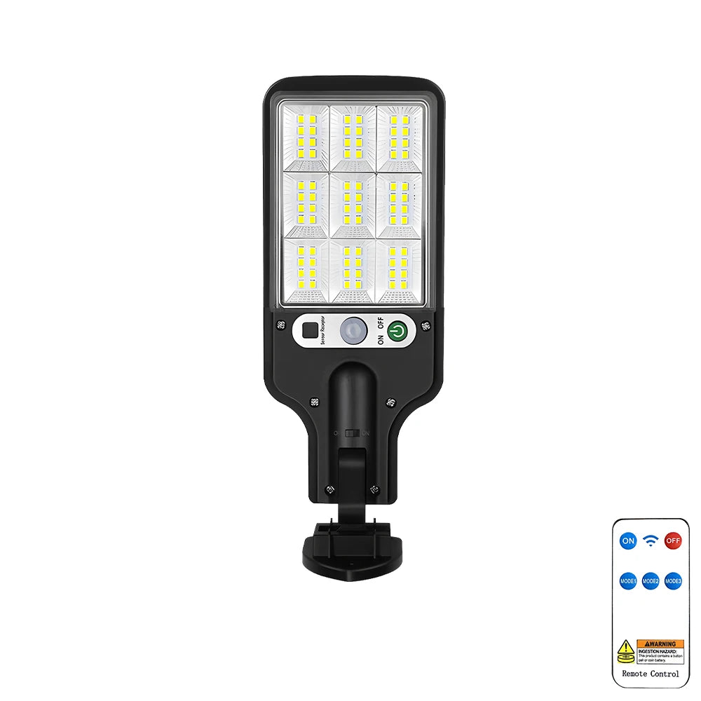 Solar COB Floodlight with Remote Control – IP65 Motion Sensor Security Light for Driveway, Patio & Garden (1/8 pcs)