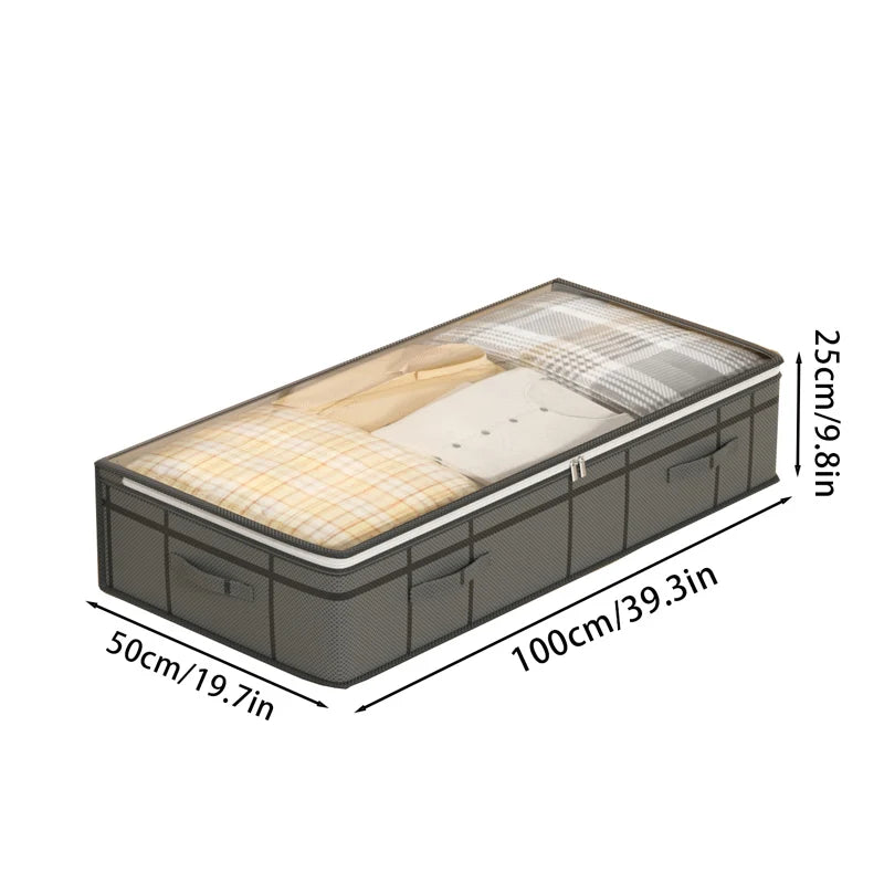 Foldable Large Under-Bed Clothes & Quilt Storage Bag