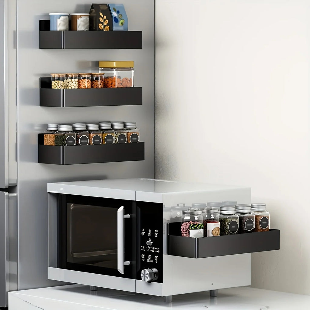 Magnetic Wall Shelf — No-Drill Storage Rack for Kitchen & Bathroom