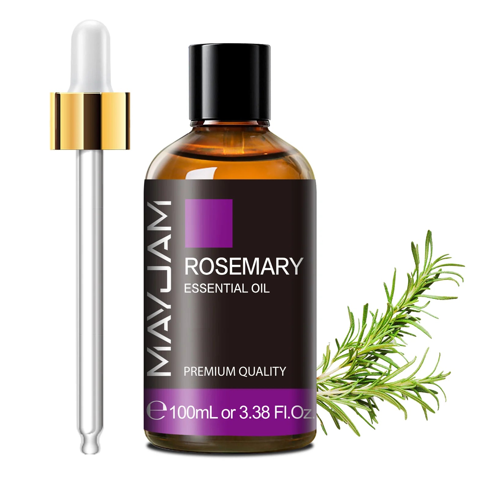 MAYJAM 100ml Pure Plant Essential Oil — Mint, Bergamot, Patchouli, Lemongrass & More