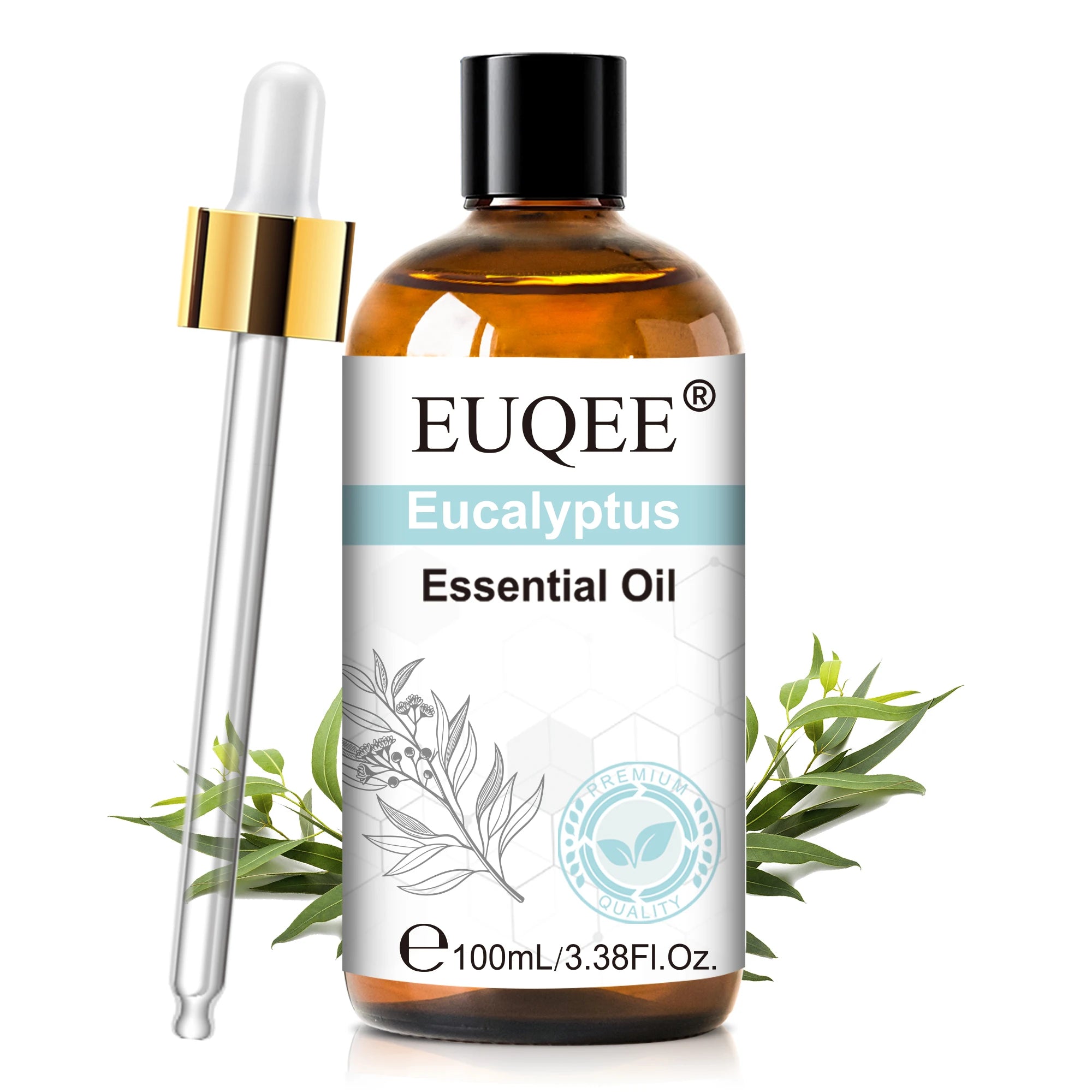 EUQEE 100ml Pure Essential Oil — Vanilla, Lavender, Cinnamon or Lemon — Diffuser & Candle Making
