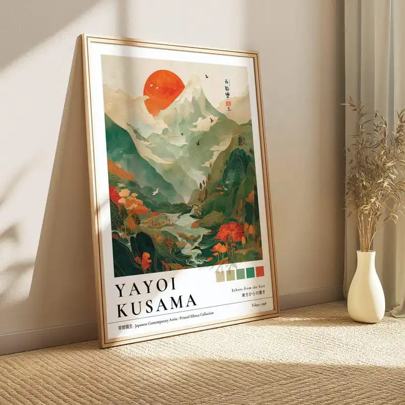 Japanese Wall Art Canvas Prints — Coral Reef, Mushrooms & Mount Fuji, Set of 1 or 3