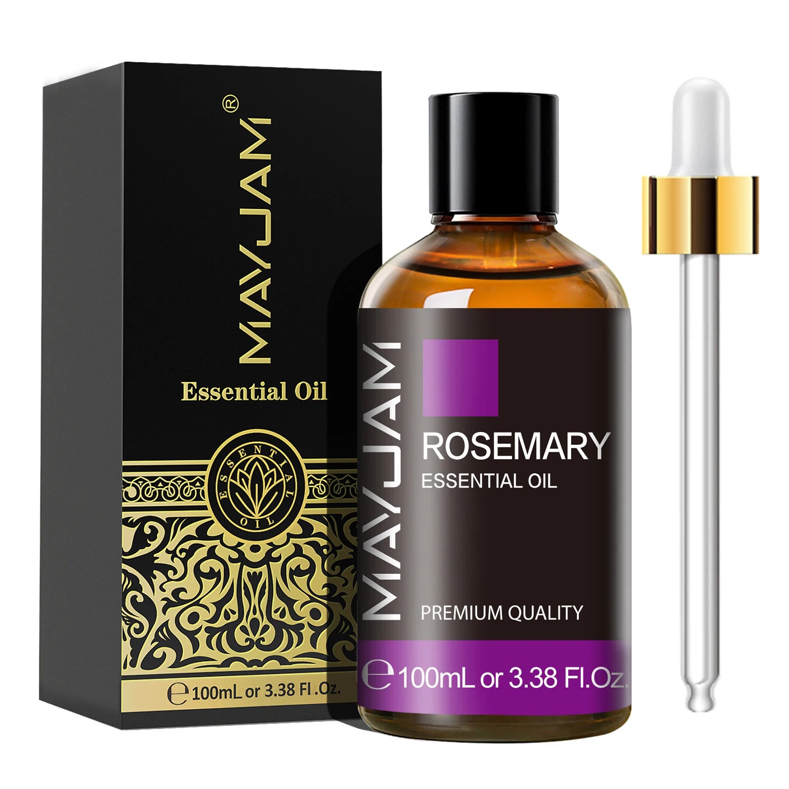 MAYJAM 100ml Pure Plant Essential Oil — Mint, Bergamot, Patchouli, Lemongrass & More