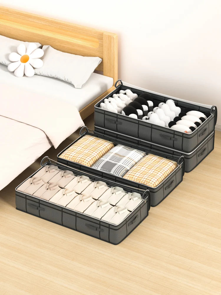 Foldable Large Under-Bed Clothes & Quilt Storage Bag