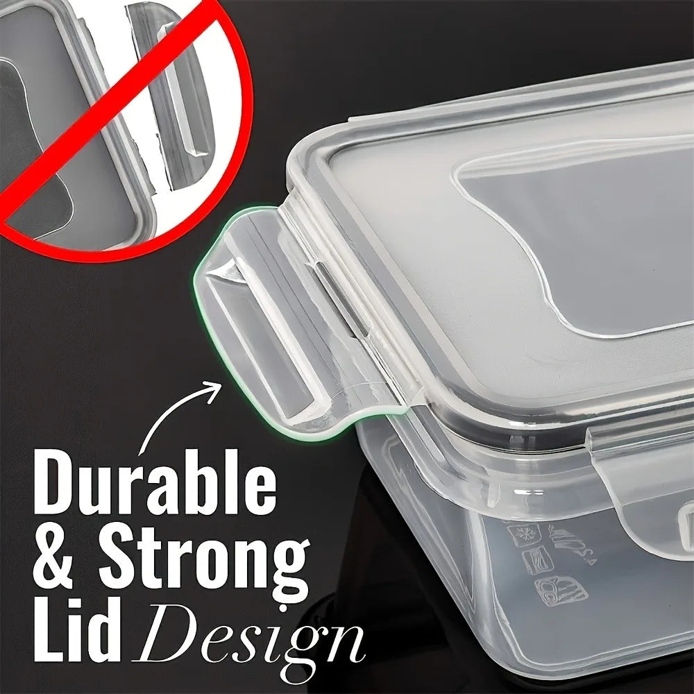 BPA-Free Airtight Food Containers with Locking Lids — Set of 8, Microwave & Freezer Safe
