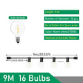 G40 Globe Festoon Outdoor String Lights — Warm White, Dimmable