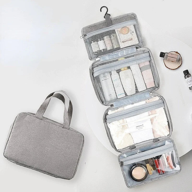 Waterproof Folding Toiletry Bag — Dry-Wet Separation, Large Capacity