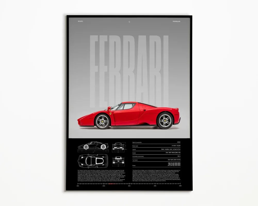 Luxury Sports Car Canvas Wall Art Poster — Unframed HD Print
