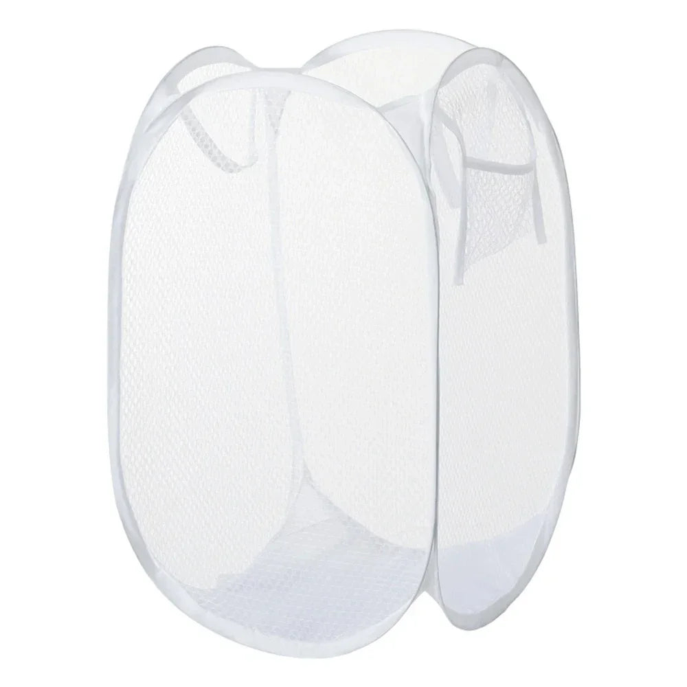 Foldable Mesh Laundry Basket — Ventilated & Portable